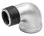 Угольники чугунные 90 гр. DN 15-25 PN 16 оцинкованные муфта-штуцер Fittex Plus купить в Нижнем Новгороде | "Проконсим"