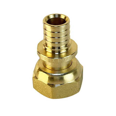 Муфта латунная для PEX труб 20-3/4'' PN 16 S-2,8мм переходная  с накидной гайкой Valfex VF.422.AF купить в Нижнем Новгороде | "Проконсим"