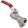 Краны латунные шаровые DN 15-20 PN 25 никелированные с фильтром рычаг муфта-муфта MVI BV.631 купить в Нижнем Новгороде | "Проконсим"