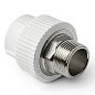 Муфта комбинированная ПП 40-1 1/4'' PN 25 под ключ с наружной резьбой белая Pro Aqua PA23520P купить в Нижнем Новгороде | "Проконсим"