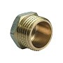 Заглушки латунные DN 15-50 PN 40 никелированные штуцерные купить в Нижнем Новгороде | "Проконсим"
