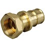 Муфта латунная для PEX труб 20-3/4'' PN 10 OP под надвижную гильзу с накидной гайкой ONE PLUS