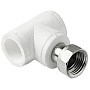 Тройник комбинированный ПП 20-3/4'' PN 25 с накидной гайкой белый Pro Aqua PA29110