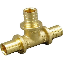  Тройник латунный под надвижную гильзу PEX-PEX 20-25-20 переходной ONE PLUS (930020248) со склада Проконсим в Нижнем Новгороде