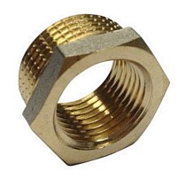 Футорки латунные никелированные DN 20-32 PN 40 штуцер-муфта купить в Нижнем Новгороде | "Проконсим"