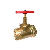 Клапан латунный пожарный прямой DN50 PN16 под газовый ключ муфта-штуцер Цветлит купить в Нижнем Новгороде | "Проконсим"