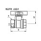 Кран латунный шаровой 11Б27п1 DN25 PN40 бабочка муфта-муфта БАЗ Standart купить в Нижнем Новгороде | "Проконсим"