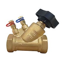Клапаны балансировочные DN 15-50 PN 25 латунные наклонные с измерительными ниппелями GALA Тип. 1206 купить в Нижнем Новгороде | "Проконсим"