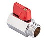 Кран латунный шаровой мини MVI BV.466 DN 15 PN 16 хромированный муфта-штуцер бабочка купить в Нижнем Новгороде | "Проконсим"