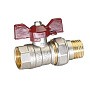 Краны латунные шаровые DN 15-32 PN 25-40 никелированные бабочка американка Temper серия 88 ГОСТ Р 59553 купить в Нижнем Новгороде | "Проконсим"