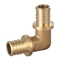  Угольники латунные для PEX-PEX труб DN 16-32 PN 16 под надвижную гильзу PLP (250502002) со склада Проконсим в Нижнем Новгороде