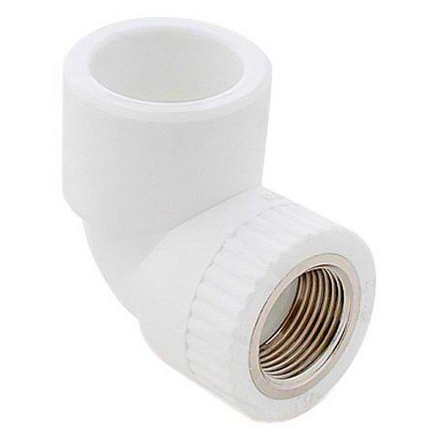 Угольник комбинированный ПП 20-1/2'' PN 25 с внутренней резьбой белый РТП 10790 купить в Нижнем Новгороде | "Проконсим"