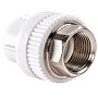 Муфта ПП под ключ 32-1'' PN 25 белая РВК