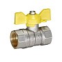 Кран латунный Temper серия 83 DN15 PN40 никелированный газовый бабочка м-м ГОСТ Р 59553 купить в Нижнем Новгороде | "Проконсим"