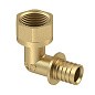 Угольник латунный для PEX труб  16-1/2''  PN 16  под надвижную гильзу с внутренней резьбой  РосТурПласт купить в Нижнем Новгороде | "Проконсим"