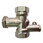 Клапан латунный MVI BL.110.04, DN 15 PN 10, балансировочный, Kvs 1,34 м3/ч с термодачиком под М10 никелированный, муфта-муфта купить в Нижнем Новгороде | "Проконсим"