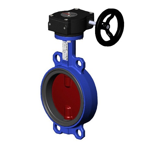 Затворы поворотные дисковые DN 150-500 PN 10-16 межфланцевые с чугунным диском с редуктором Tecofi VPI4448 купить в Нижнем Новгороде | "Проконсим"
