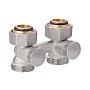 Узел нижнего подключения MVI TR.410.0505 DN 20 PN 10 прямой двухтрубный вентильного типа 20-3/4'' под евроконус, муфта купить в Нижнем Новгороде | "Проконсим"